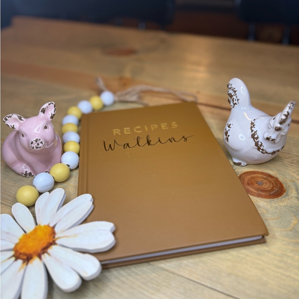 Gold Recipe Journal